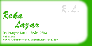 reka lazar business card